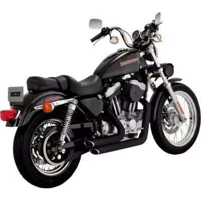 Vance & Hines Shortshots Staggered Exhaust, Black, Fits 99-03 XL