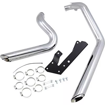 Vance & Hines Shortshots Staggered Exhaust, Chrome, Fits 04-13 XL