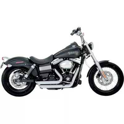 Vance & Hines Shortshots Staggered Exhaust, Chrome, Fits 12-17 Dyna