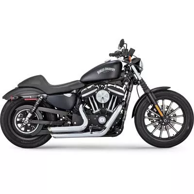 Vance & Hines Shortshots Staggered Exhaust, Chrome, Fits 14-20 XL