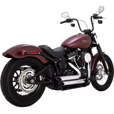Vance & Hines Shortshots Staggered Exhaust, Chrome, Fits 18-20 FXBB/ FXLR/ FXFB/ FLSL/ FLHC/ FLDE/ FLSB