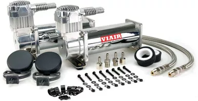 Viair 44432 Dual Air Compressor 12V Continuous Duty for Air Suspension, 2 Pack