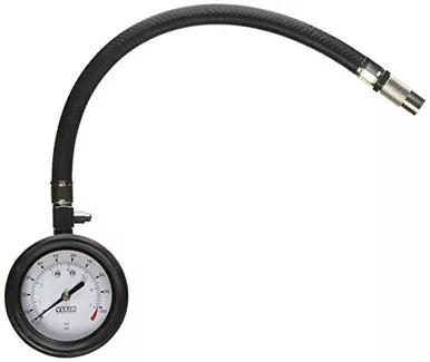 Viair 90073 2.5″ Tire Pressure Gauge with Hose, 0-100 PSI Range