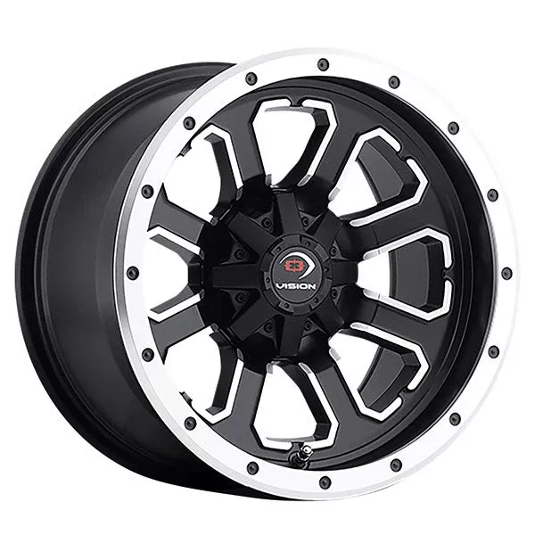 Vision Wheels Commander Wheel Black/Aluminium 12XL7 (4+3) 4/115
