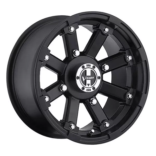 Vision Wheels Lock Out Wheel Matte Black 12XL7 (4+3) 4/136