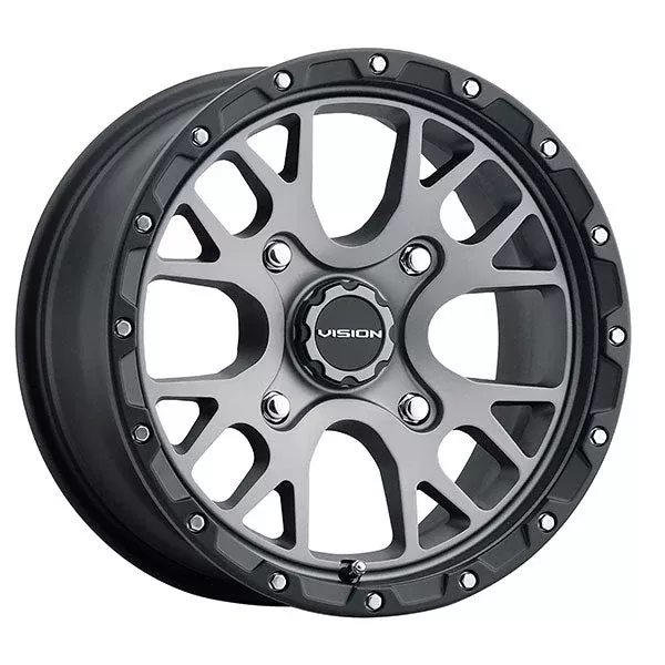 Vision Wheels Rocker Wheel Grey 14X7 (4.4+2.6) 4/156