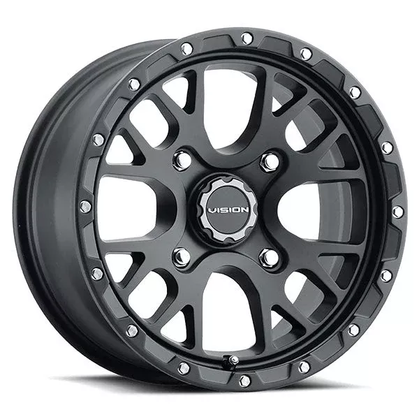 Vision Wheels Rocker Wheel Satin Black 14X7 (4.4+2.6) 4/156