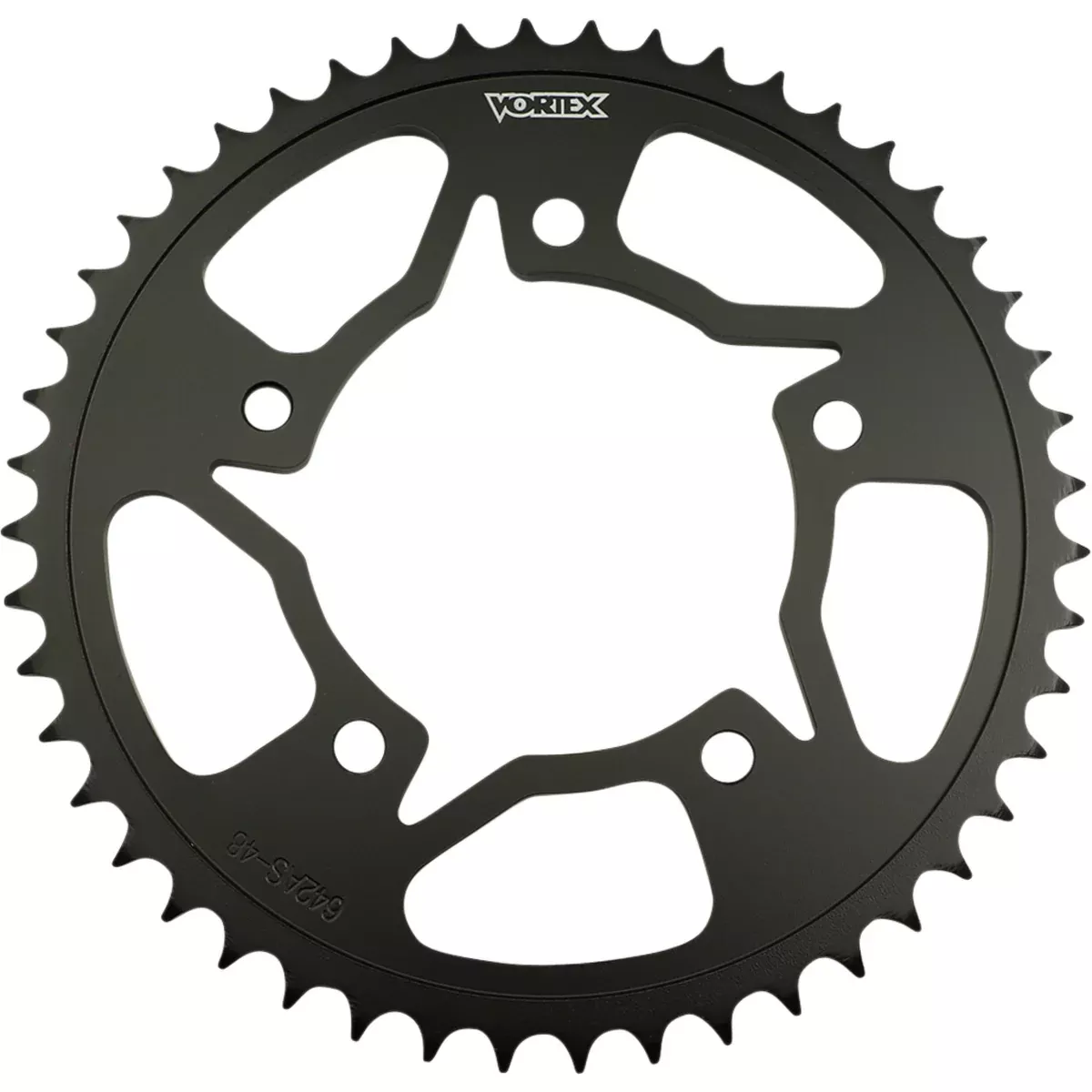 VORTEX 1210-1122 642AS-48 Steel Sprocket Steel Rear Sprocket – 48 Tooth – Yamaha