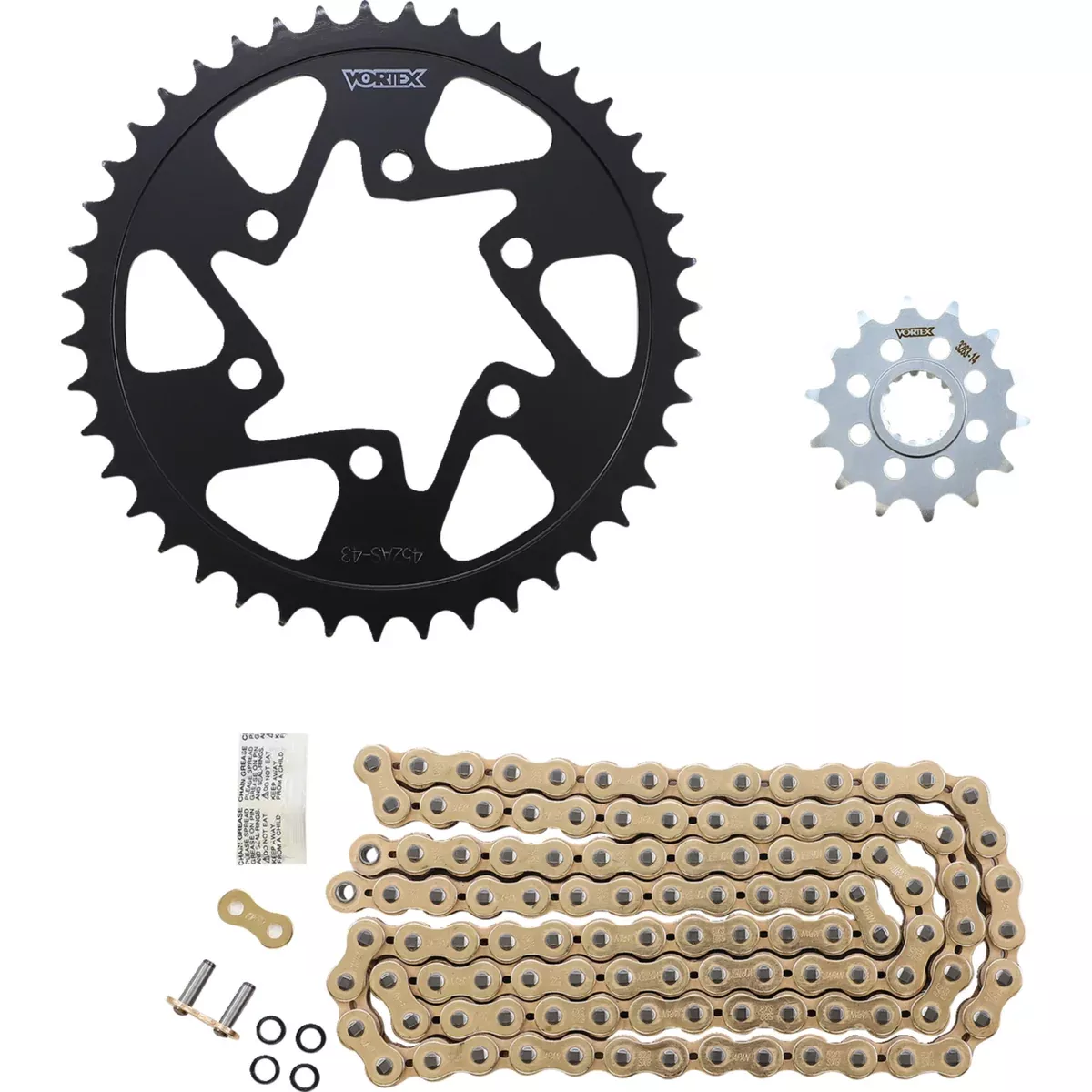Vortex Chain And Sprocket Kit – CKG4218 Kawasaki Ninja 2019-2025