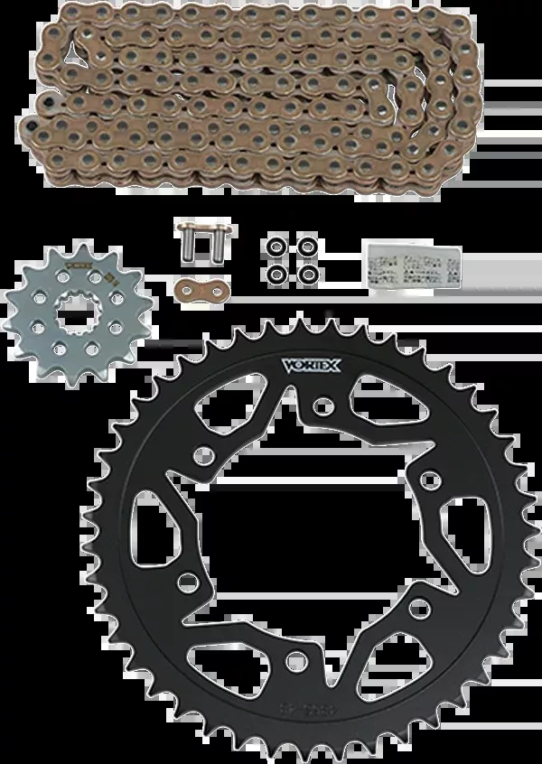 Vortex Chain And Sprocket Kit – WSS – Gold – Yamaha YZF-R3/MT-03