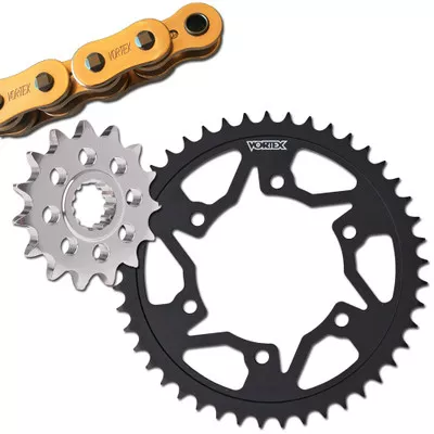Vortex Honda CBR600RR 03-06 V3 2.0 Gold Chain and Sprocket Kit