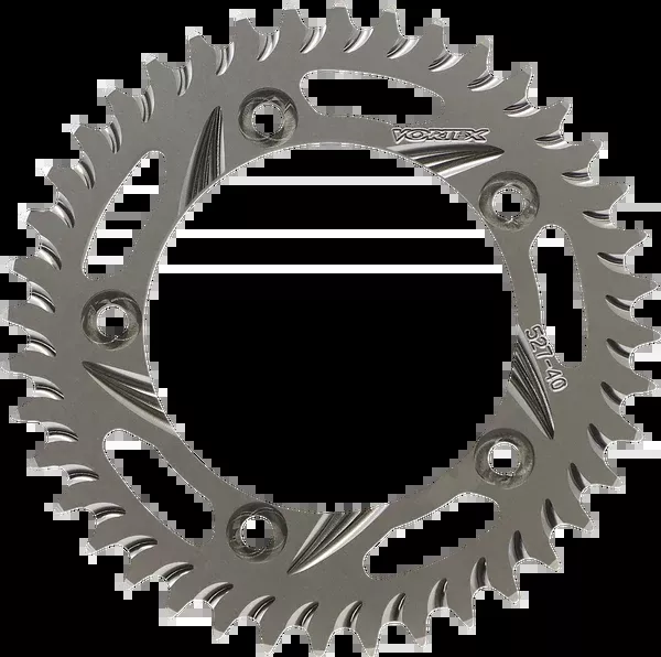 Vortex Rear Sprocket – Aluminum – 40 Tooth – Silver – Suzuki/Triumph
