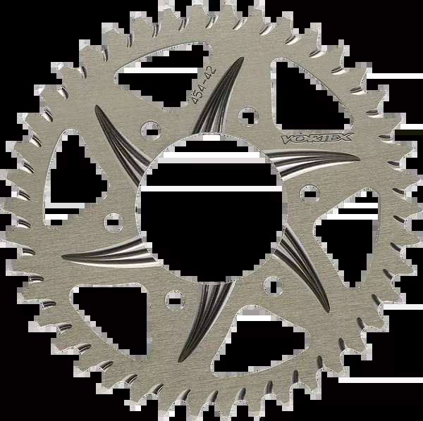 Vortex Rear Sprocket – Aluminum – 44 Tooth – Silver – Kawasaki