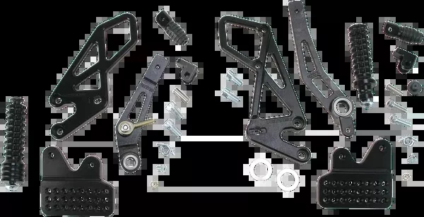 Vortex V2 Rearset – Black – GSX-R 600/750