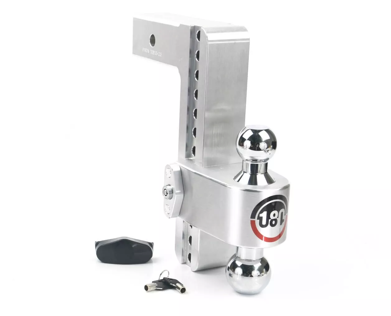 Weigh Safe 180° Chrome Ball Drop Hitch 2.5″ Shank