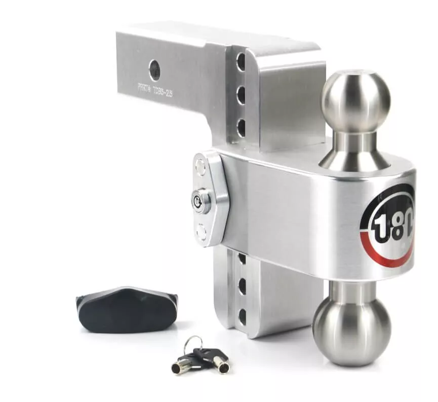 Weigh Safe 180° Stainless Ball Drop Hitch 2.5″ Shank