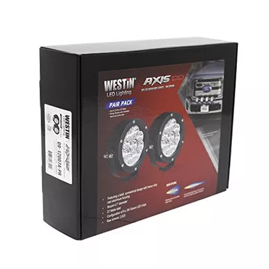 Westin 09-12007A-PR Axis Series 4.7″ Round Spot Beam LED Auxiliary Lights