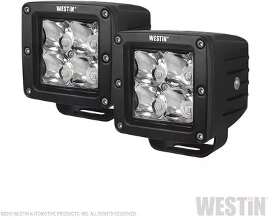 Westin 09-12200A-PR Universal HyperQ 3″ LED Auxillary Light w/ Mounting Hardware