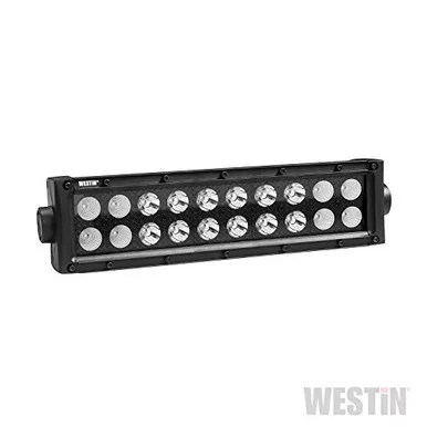 Westin 09-12212-20C B-Force Black 10in Double Row LED Light Bar with Combo Beam