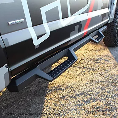 Westin 56-13945 Textured Black HDX Drop Nerf Step Bars Fits Ford Super Crew
