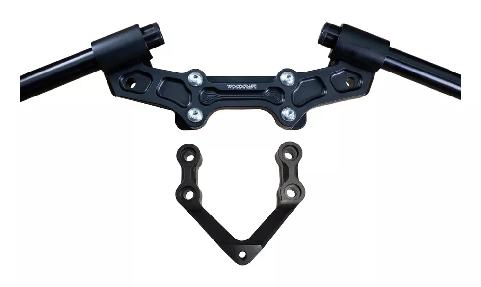 Woodcraft Clip-On Risers w/ Adapter Plate Ducati Monster 1200 R 2016-2019