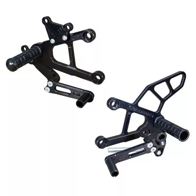 Woodcraft Kawasaki ZX-6R 19-26 Rearsets Complete Kit Standard Shift