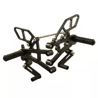 Woodcraft Triumph 765 Street Triple 17-21 Rearsets Complete Kit STD Shift w/ QS