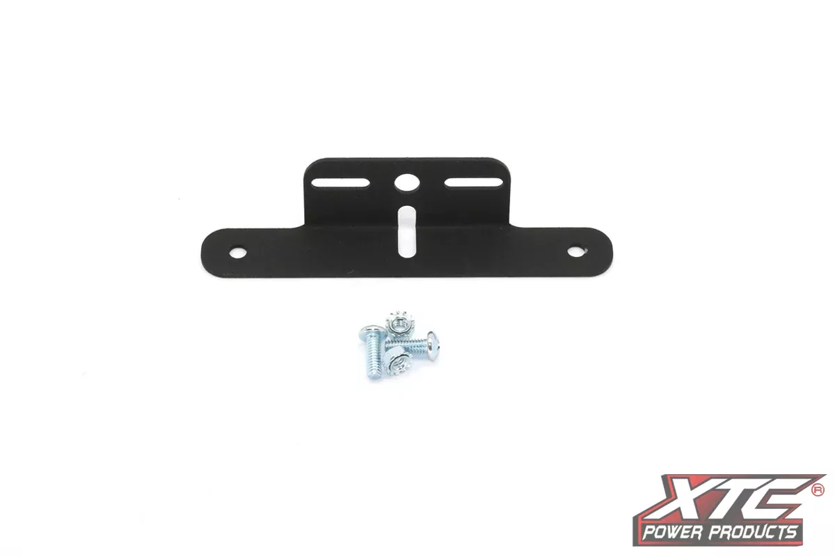 XTC POWER PRODUCTS License Plate Black Universal-630-0113