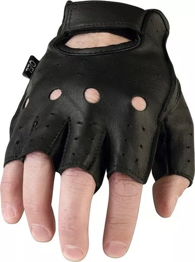 Z1R 243 Black Half Gloves