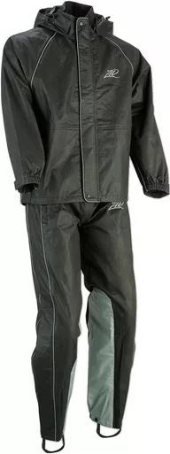 Z1R Black Womens Rainsuit