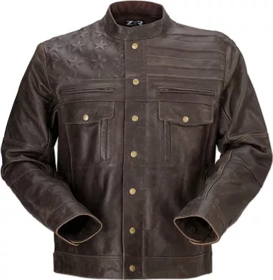 Z1R Deagle Brown Leather Jacket