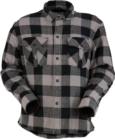 Z1R Duke Gray Black Flannel Shirt