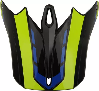 Z1R F.I. Black Hi-Viz Blue Helmet Visor-Flank