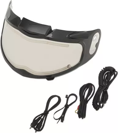Z1R Phantom-Stance Clear Electric Snow Shield