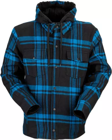 Z1R Timber Black Blue Flannel Shirt