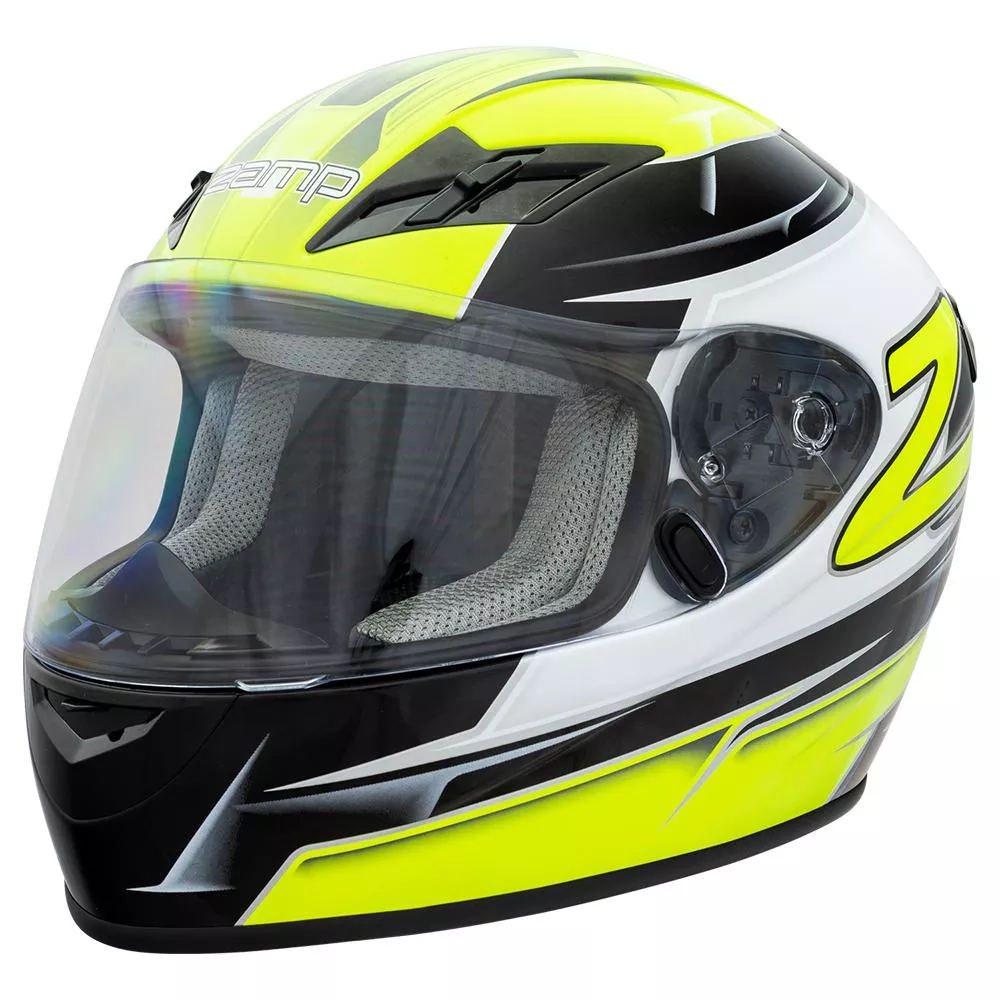 Zamp FS-9 Helmet – Green / Black Graphic Adult Helmet
