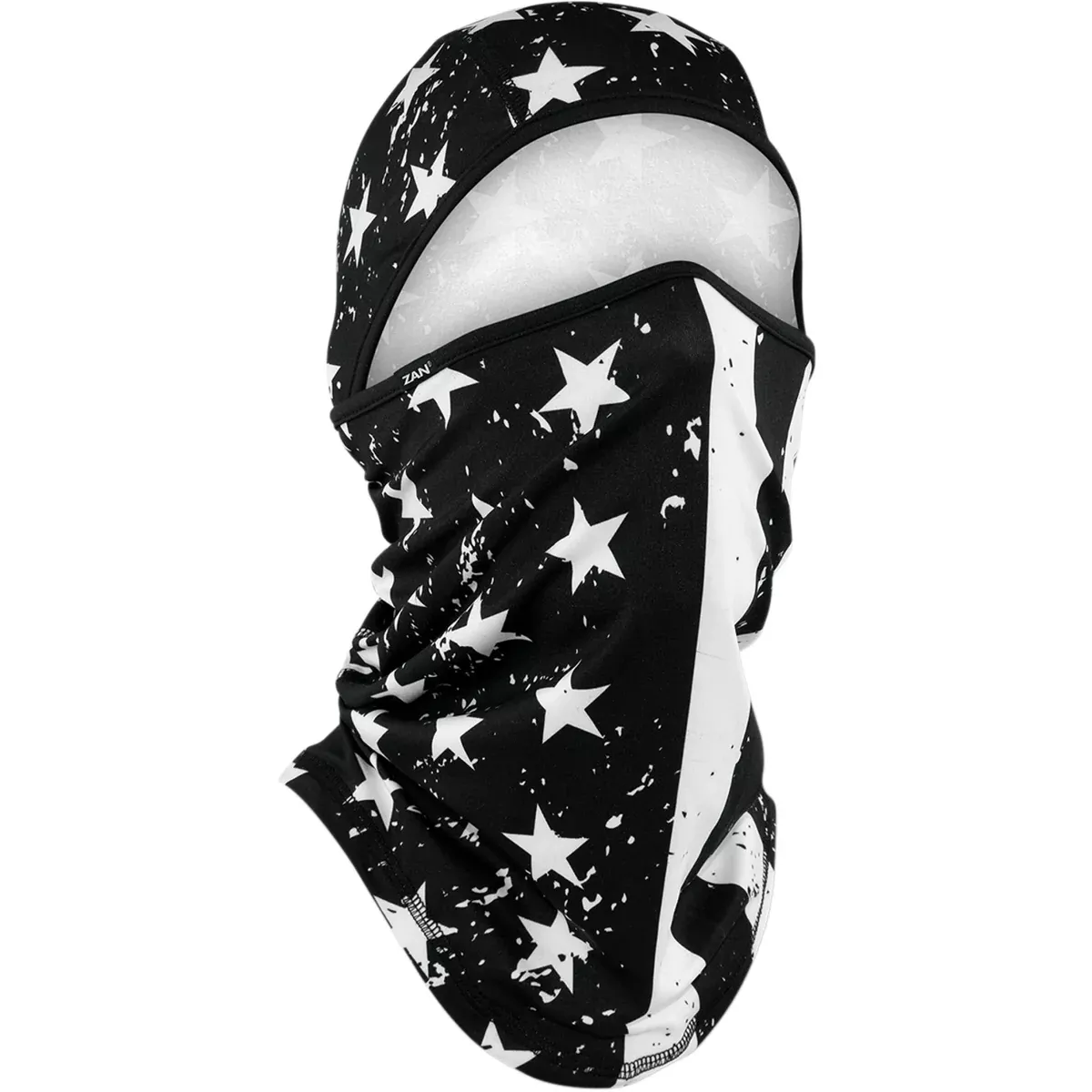 ZAN HEADGEAR 2503-0380 WB4L091 SportFlex Convertible Balaclava black/white flag
