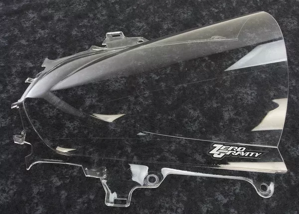 Zero Gravity Double Bubble Windscreen - Clear - R1